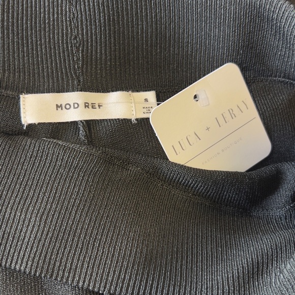 NWT Mod Ref Black Women’s Slacks High Waist Wide Leg 24 - Picture 3 of 6